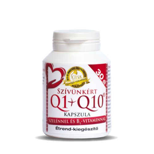 Szívünkért Q1+Q10 kapszula, szelénnel és B1-vitaminnal – Celsus
