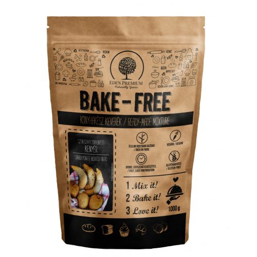 Bake-Free szénhidrátcsökkentett kenyér lisztkeverék 1000g 