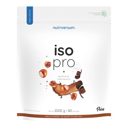 ISO PRO - 1000 g - mogyorós-csokoládé - Nutriversum